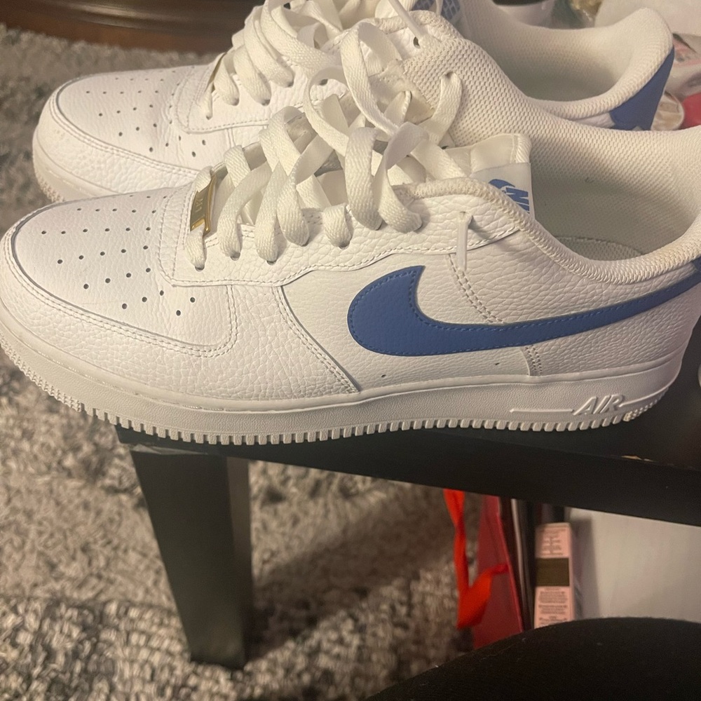 Men’s Air Force Royal Blue and White sneakers size 10.5 - Picture 12 of 15